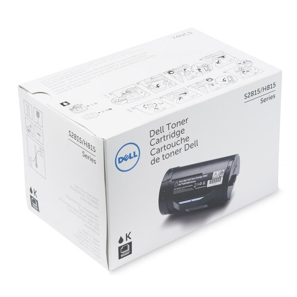 Dell 593-BBRU (J9Y0C) toner à extra haute capacité (d'origine) - noir 593-BBRU 086142 - 1