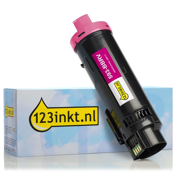 Dell 593-BBRV (R6C4D) toner à haute capacité (marque 123encre) - magenta 593-BBRVC 086117 - 1