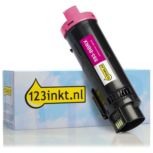 Dell 593-BBRX (FJRT6) toner (marque 123encre) - magenta 593-BBRXC 086109 - 1