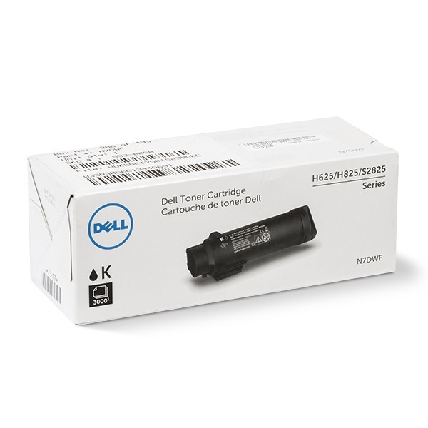 Dell 593-BBSB (6CVF8) toner haute capacité (d'origine) - noir 593-BBSB 086112 - 1