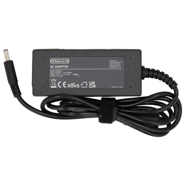 Dell adaptateur 4,5 x 3,0 mm (19,5 V, 2,31 A, 45 W, marque 123accu) ADR00217 - 2