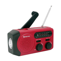 Denver SCR 2010 AM/FM radio d'urgence avec panneau solaire (lampe de poche incl.) 1000892808 K105005180