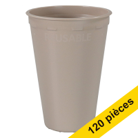 Depa Offre : 3x Depa gobelet réutilisable (40 pièces) - taupe  402758