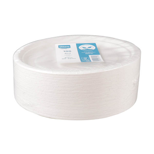 Depa assiette en carton jetable 18 cm (100 pièces) 423540 - 2