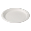 Depa assiette jetable canne à sucre 23 cm (50 pièces) - blanc