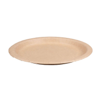 Depa assiette jetable en kraft 22 cm (100 pièces) 423538
