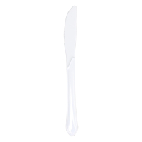 Depa couteau réutilisable (50 pièces) - blanc 600076 402722