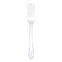 Depa fourchette réutilisable (50 pièces) - blanc 600074 402720