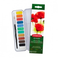 Derwent Academy peinture à l'aquarelle (12 couleurs) 2301955 209811