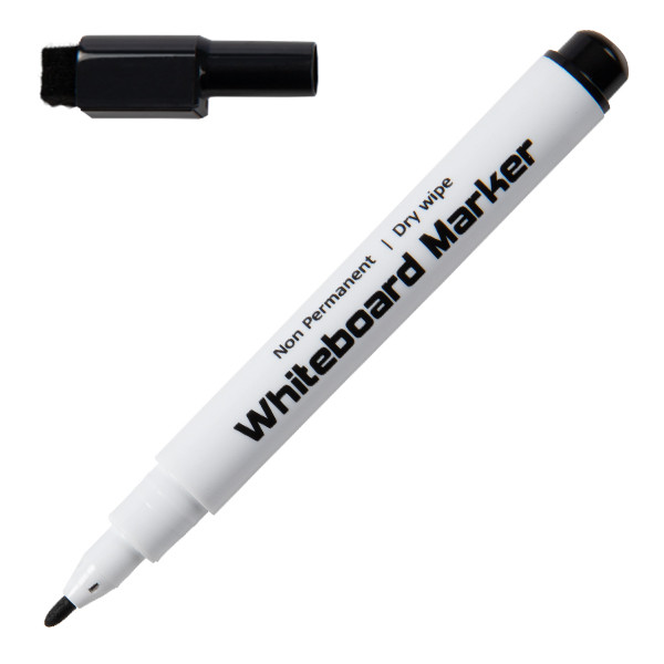 Desq Marqueurs pour tableau blanc Desq avec capuchon gomme noir 5 pièces (rond 1 mm) 4297 400747 - 1