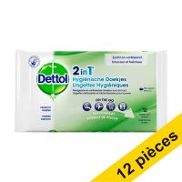 Offre : 12x Dettol lingettes hygiéniques 2 en 1 (12 pièces) SDE00082