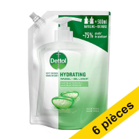 Offre : 6x Dettol recharge de savon pour les mains Aloe Vera (500 ml)