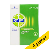 Offre : 6x Dettol savon antibactérien d'origine (2 x 100 grammes)