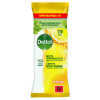 Dettol Power & Fresh Éclat de Citron lingettes nettoyantes (110 lingettes) SDE01067