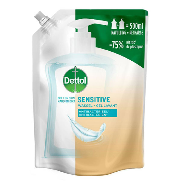 Dettol Sensitive recharge de savon pour les mains (500 ml) SDE01101 - 1