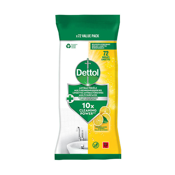 Dettol lingettes hygiéniques citron (72 pièces) 3287054 SDE01137 - 1