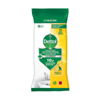 Dettol lingettes hygiéniques citron (72 pièces) 3287054 SDE01137
