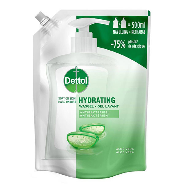 Dettol recharge de savon pour les mains Aloe Vera (500 ml) SDE01099 - 1