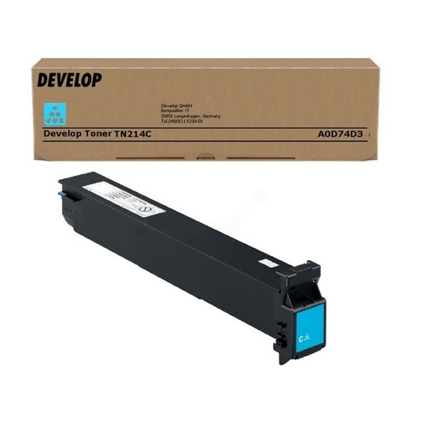 Develop TN-214C (A0D74D3) toner (d'origine) - cyan A0D74D3 049258 - 1