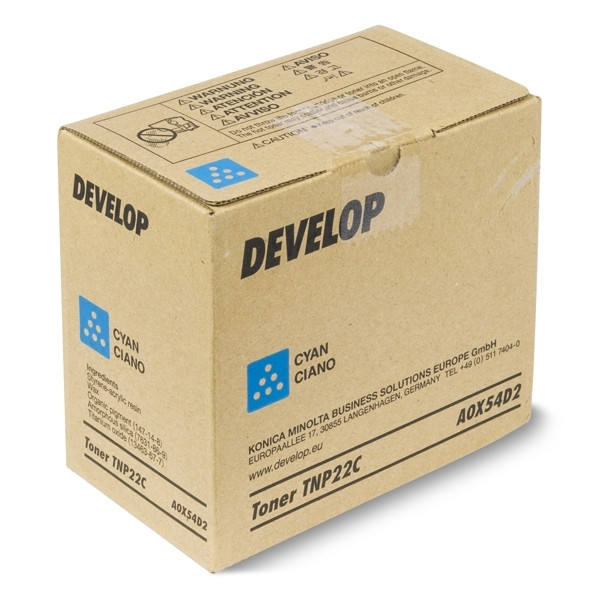 Develop TNP-22C (A0X54D2) toner (d'origine) - cyan A0X54D2 049032 - 1