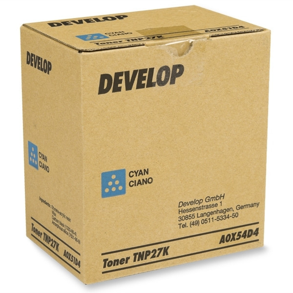 Develop TNP-27C toner (d'origine) - cyan A0X54D4 049068 - 1