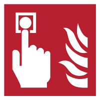 Djois panneau de sécurité détecteur d'incendie (200 x 200 mm)