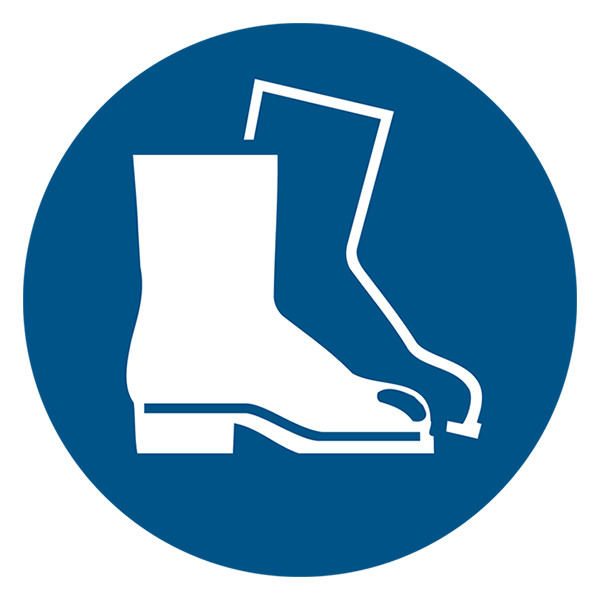 Djois panneau de sécurité port obligatoire de chaussures de sécurité (200 mm) 7530023 234859 - 1
