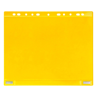 Djois pochette de présentation magnétique A4 11 trous 200 microns (5 pièces) - jaune 181124 234872