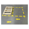 Djois symbole de marquage au sol autocollant en forme de T (10 pièces) - jaune 197304 234840 - 2