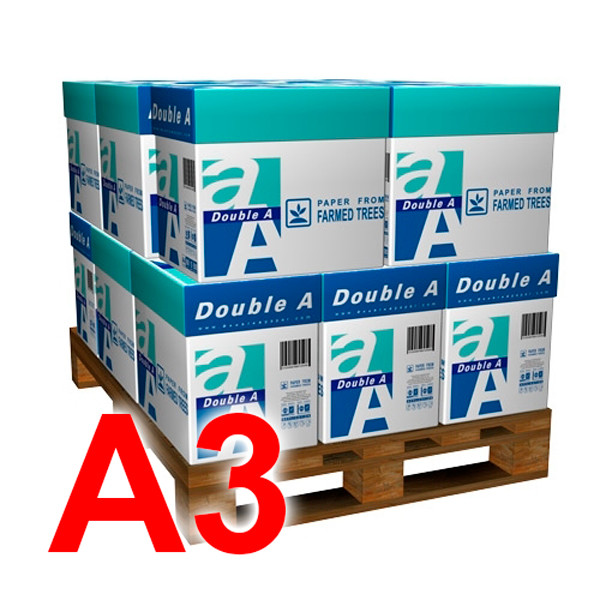 DoubleA Double A papier mini palette 8 boîtes de 2500 feuilles A3 - 80 g/m² A3MINIPALLET 065162 - 1