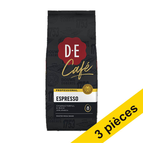 Offre : 3x Douwe Egberts Café Espresso grains de café 1 kg 422034 - 1
