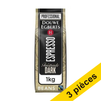 Offre : 3x Douwe Egberts Espresso Dark Fair Trade grains de café 1 kg