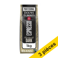 Offre : 3x Douwe Egberts Espresso Dark Fair Trade grains de café 1 kg