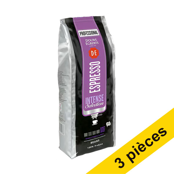 Douwe Egberts Offre : 3x Douwe Egberts Espresso Intense Selection grains de café 1 kg  423923 - 1