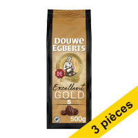 Offre : 3x Douwe Egberts Gold grains de café 500 g
