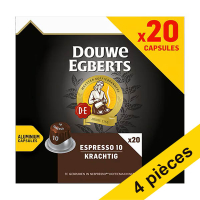 Offre : 4x Douwe Egberts Espresso Fort capsules (20 pièces)