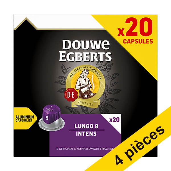 Offre : 4x Douwe Egberts Lungo Intens capsules (20 pièces) 423911 - 1