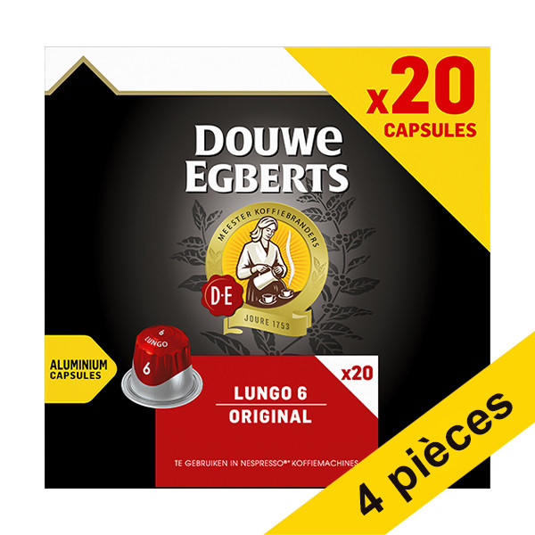 Douwe Egberts Offre : 4x Douwe Egberts Lungo Original capsules de café (20 pièces)  423909 - 1