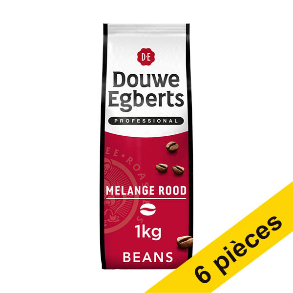 Offre : 6x Douwe Egberts Fresh Beans Mélange Rouge 1 kg 415276 - 1