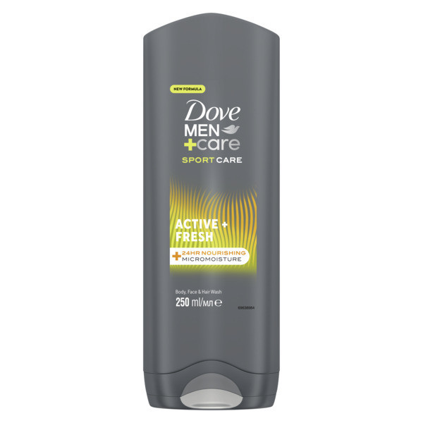 Dove Men+Care Active Fresh gel douche (250 ml) SDO00398 - 1