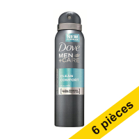Dove Offre : 6x Dove Clean Comfort for men spray déodorant (150 ml)  SDO00477