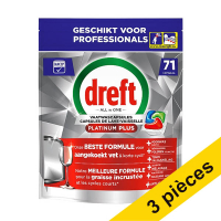 Offre : 3x Dreft Professional All-in-One Platinum Plus tablettes lave-vaisselle (71 lavages)