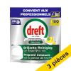 Offre : 3x Dreft Professional Lemon Original tablettes pour lave-vaisselle (100 lavages) SDR08728 - 1