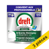 Offre : 3x Dreft Professional multifonction Original tablettes pour lave-vaisselle (100 lavages) SDR08726 - 1