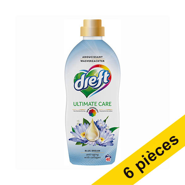 Offre : 6x Dreft Ultimate Care Blue Dream adoucissant 1 litre (40 lavages) SDR06178 - 1