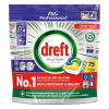 Dreft Professional All-in-One Platinum tablettes pour lave-vaisselle citron (75 lavages)