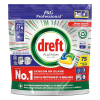 Dreft Professional All-in-One Platinum tablettes pour lave-vaisselle citron (75 lavages)  SDR06143 - 1
