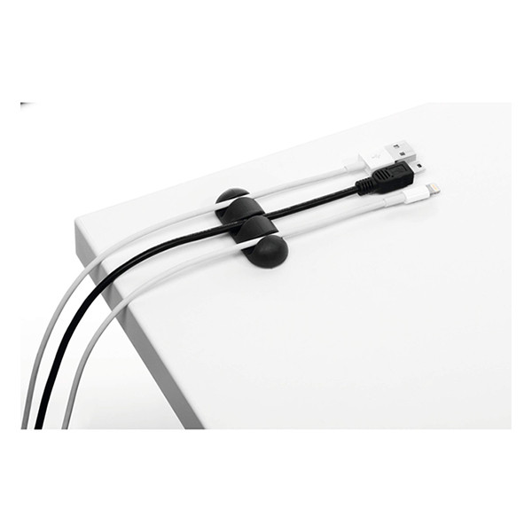 Durable Cavoline clip 3 range-câbles (2 pièces) - graphite 5039-37 310167 - 2