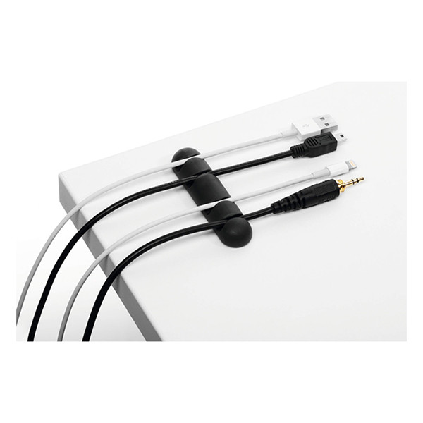Durable Cavoline clip 4 range-câbles (2 pièces) - graphite 5040-37 310169 - 2