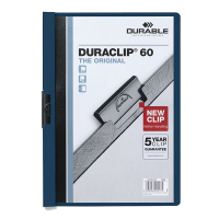 Durable Duraclip chemise à clip A4 pour 60 feuilles - bleu nuit 220928 310146